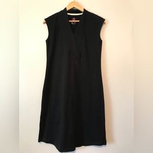 Isaac Mizrahi Live Essentials Black Dress Size XS Sleeveless V-Neck Cotton